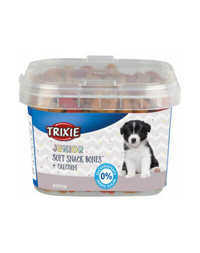 TRIXIE Junior Soft Snack-Knochen mit Kalzium 140 g