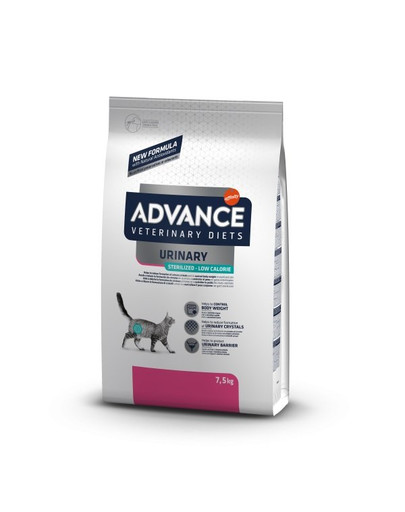 ADVANCE DIET Urinary Sterilized Low Calorie 7,5kg für sterilisierte Katzen
