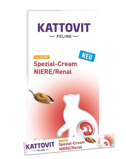 KATTOVIT Renal Cream 6x15g Hühnercreme Katzenleckerli