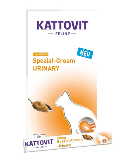 KATTOVIT Urinary Cream 6x15g Hühnercreme Katzenleckerli