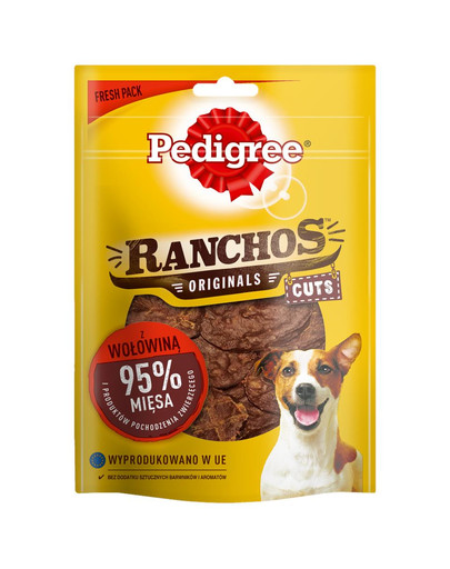 PEDIGREE PEDIGREE Ranchos Originals Cuts 65g - Hundeleckerli mit Rindfleisch