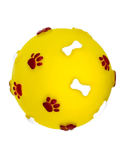 PET NOVA DOG LIFE STYLE Kauspielzeug mit Pfoten Motiv 7,5cm gelb