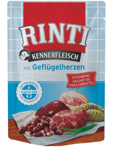 RINTI Kennerfleisch Poultry hearts Geflügelherzen Beutel 400 g