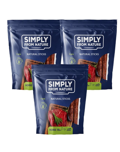 SIMPLY FROM NATURE Naturzigarren mit Pferdefleisch 3 x 3 St