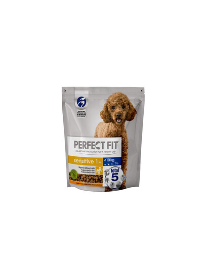 PERFECT FIT Sensitive 1+ Truthahn reichhaltig 825 g - Trockenfutter für ausgewachsene Hunde kleiner Rassen