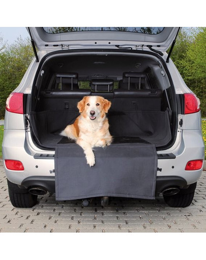 TRIXIE Kofferraum-Schondecke für Hund schwarz 1.64x1.25 m