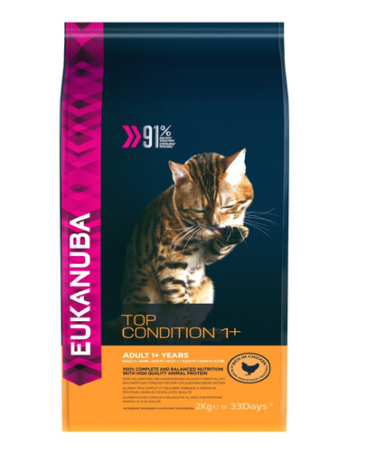 EUKANUBA Cat Adult All Breeds Top Condition Huhn & Leber 2 kg