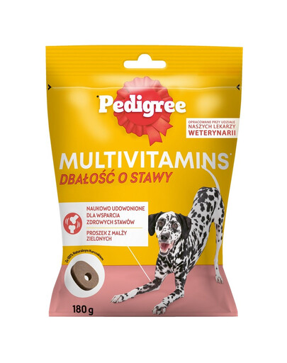 PEDIGREE Multivitamins Gelenkpflege 180g: Ergänzungsfutter für ausgewachsene Hunde mit Huhn.