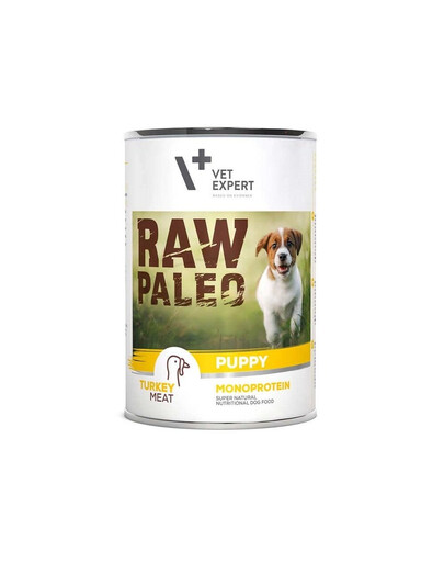 VETEXPERT Hundenassfutter – Raw Paleo Puppy Pute 800g