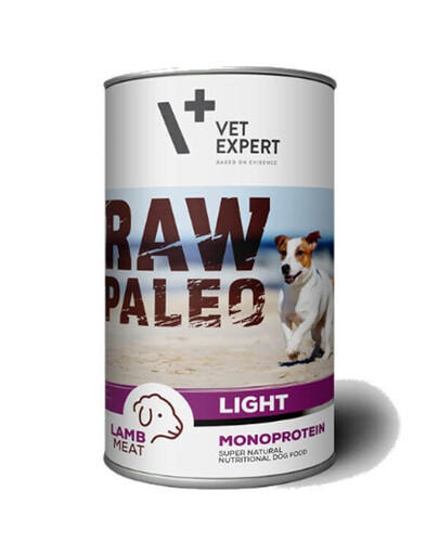 VETEXPERT Hundenassfutter – Raw Paleo Adult Lamm Light 400g
