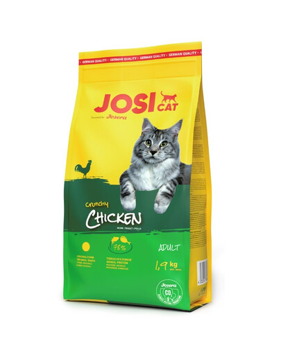 JOSERA JosiCat Crunchy Chicken 1,9kg mit Geflügel für ausgewachsene Katzen