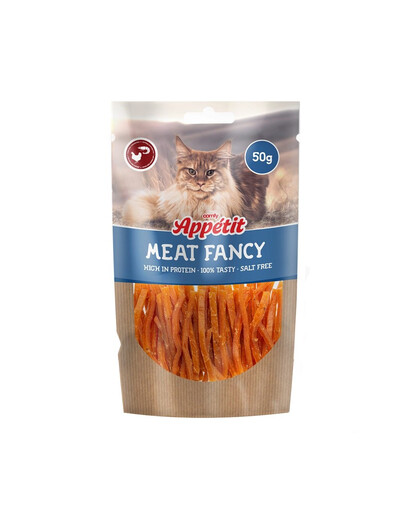 COMFY Appetit Maet Fancy Snacks Streifen mit Huhn und Garnelen proteinreich für Katzen 50 g