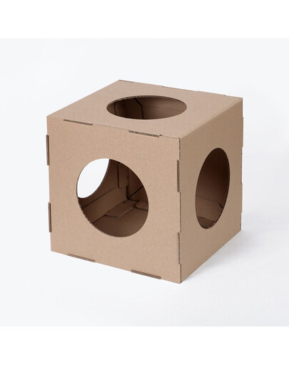 CARTON+ PETS Modulare Katzenhäuser aus Pappe Twins
