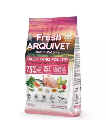 ARQUIVET Fresh Halbfeuchtes Hundefutter Huhn und Meeresfisch 2,5 kg
