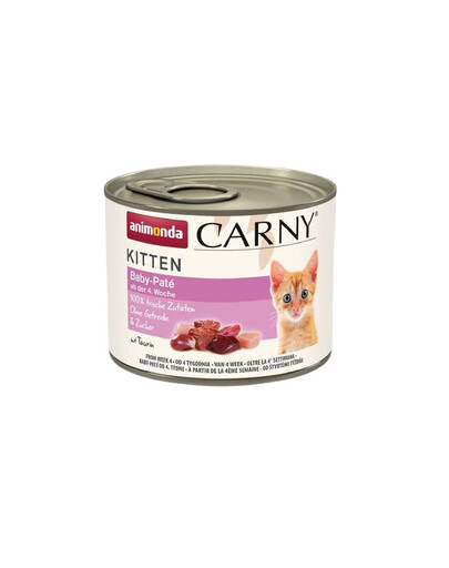 ANIMONDA Carny Kitten Nassfutter Baby Paté mit Rind und Huhn 6x200 g