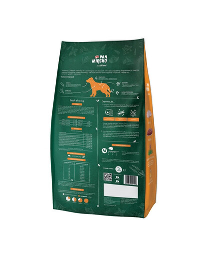 PAN MIĘSKO z ziołami Indyk z kaczką M 3 kg dla ras średnich