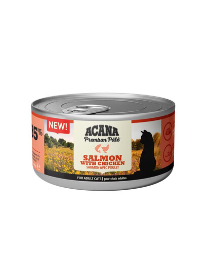 ACANA Premium Pate Salmon & Chicken Lachs- und Hühnerpastete für Katzen 8 x 85 g