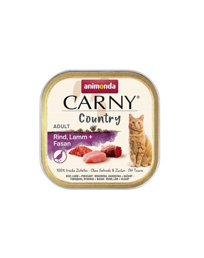 ANIMONDA Carny Country Adult Beef, Lamb, Pheasant 12x100 g