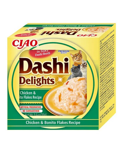 INABA Cat Dashi Delights Hühnerfleisch und Thunfisch (Skipjack) 70 g