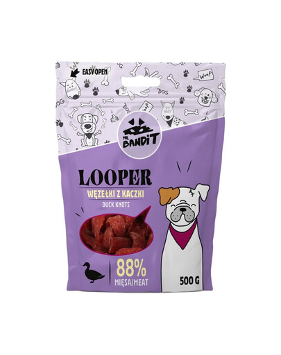 MR. BANDIT Looper Entenknoten für alle Hunde 500 g