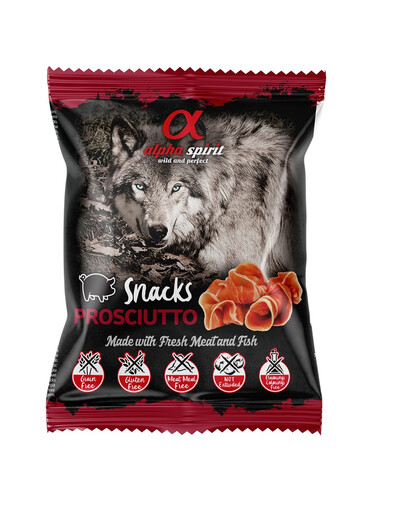 ALPHA SPIRIT Gewürfelter Prosciutto Hundeleckerli 50 g