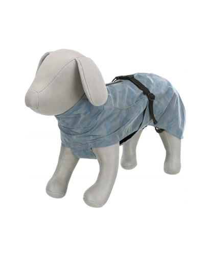 TRIXIE Lunas Regenmantel S 33 cm silber/blau