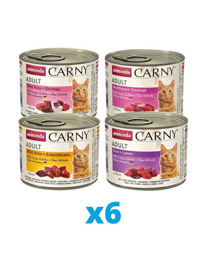 ANIMONDA Carny Adult Mixpaket 24 x 200 g