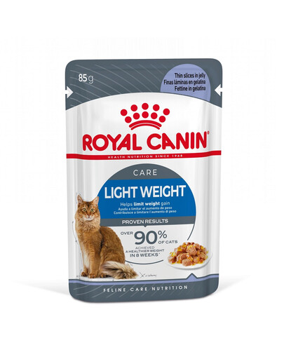 ROYAL CANIN Ultra Light Care in Gelee 85 g Nassfutter in Gelee für ausgewachsene Katzen mit Neigung zu Übergewicht