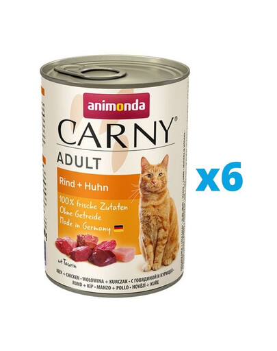 ANIMONDA Carny Adult Rind & Huhn 6 x 800 g