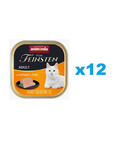 ANIMONDA Vom Feinsten Adult GEFLÜGEL mit KALB 12 x 100 g