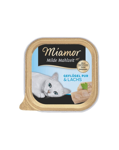 MIAMOR Milde Mahlzeit Poultry Pure&Salmon 100g