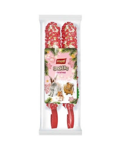VITAPOL Weihnachten gelegentlich smaker Flask für Nagetiere und Kaninchen 2 Stück