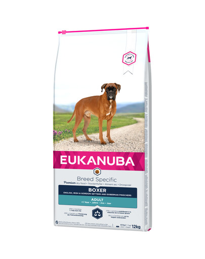 EUKANUBA Adult Breeds Specific Trockenfutter für Boxer  12 kg