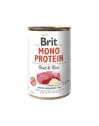 BRIT Mono Protein Beef & Rice 400 g Monoprotein-Lebensmittel Rindfleisch und Reis