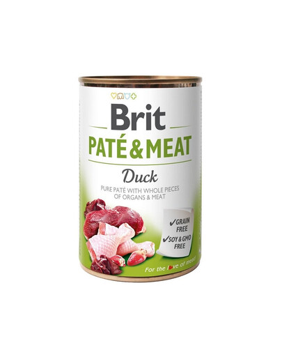 BRIT Pate&Meat duck 400 g Entenpastete für Hunde