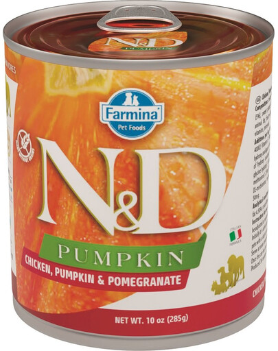 FARMINA N&D HUND HUHN, KÜRBIS & GRANATAPFEL ADULT NASSFUTTER 285g