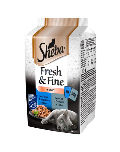 SHEBA Fresh & Fine Fisch Variation Mini 6x50g