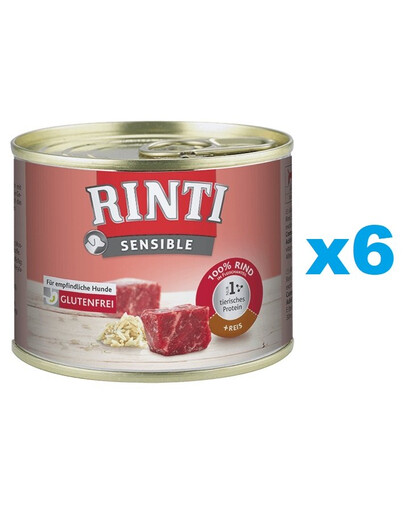 RINTI Sensibles Rindfleisch mit Reis 6x185g