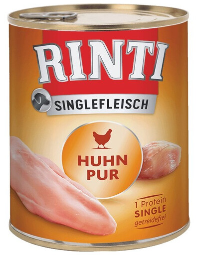 RINTI Singlefleisch Pure Monoprotein Huhn 12x800g