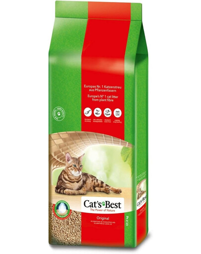 Cat's Best Original Katzenstreu Klumpstreu pflanzlich klumpend mit maximaler Saugkraft staubarm 40 L