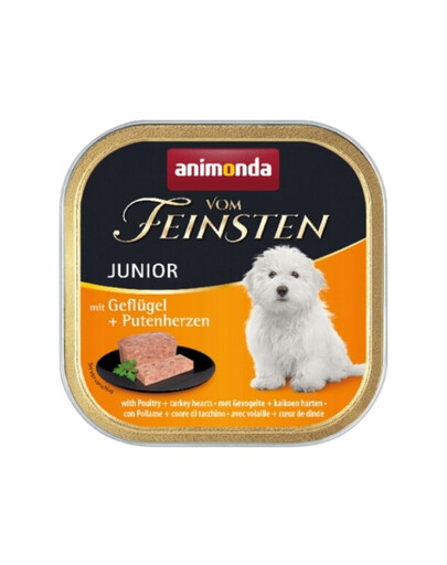 ANIMONDA Vom Feinsten Junior Geflügel + Putenherzen 150 g