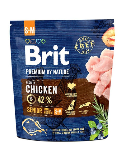 BRIT Premium By Nature Senior Small Medium S+M 1 kg