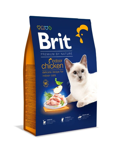 BRIT Cat Premium by Nature Indoor chicken 8 kg