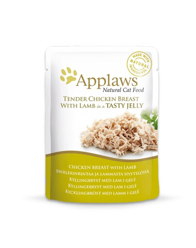 APPLAWS Cat Adult Pouch Huhn mit Lamm in Gelee 70 g