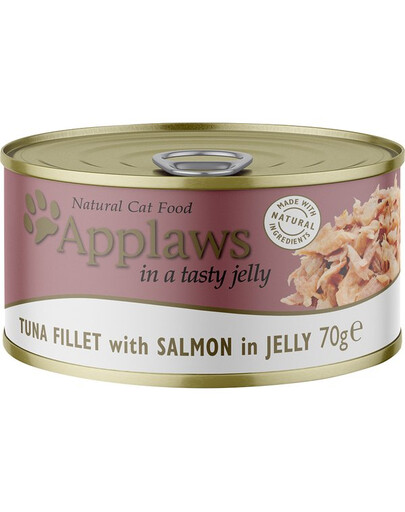 APPLAWS Cat Tin Tuna & Salmon in Jelly Tin 6x70g Thunfisch und Lachs in Gelee