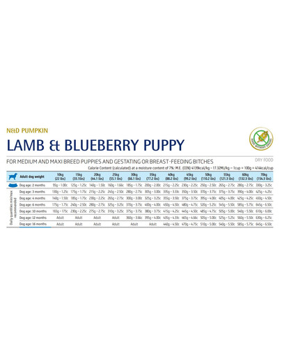 FARMINA N&D Pumpkin Lamb & Blueberry Puppy Medium & Maxi 12 kg