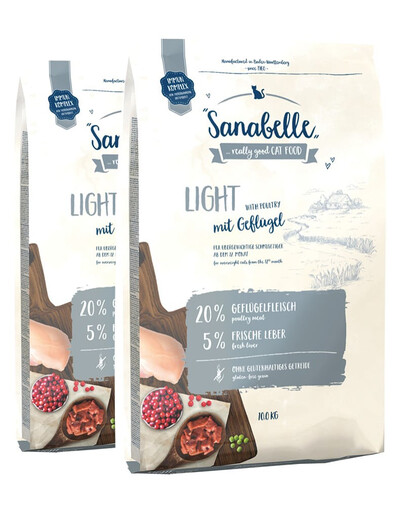 SANABELLE Light Geflügel 20 kg (2 x 10 kg)