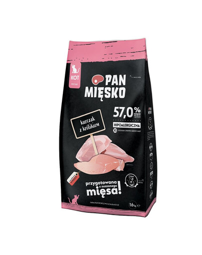 PAN MIĘSKO Huhn und Kaninchen Kätzchen XS 1.6kg