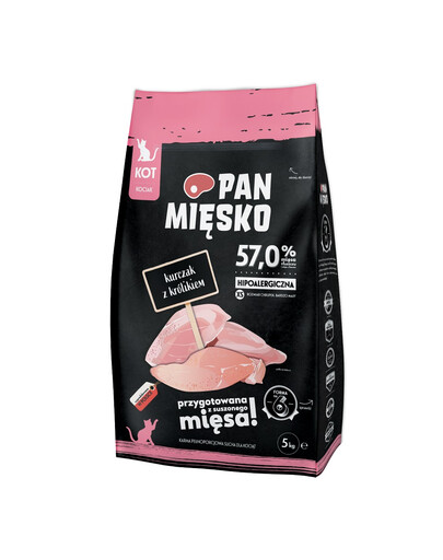 PAN MIĘSKO Kätzchen mit Huhn und Kaninchen XS 5kg