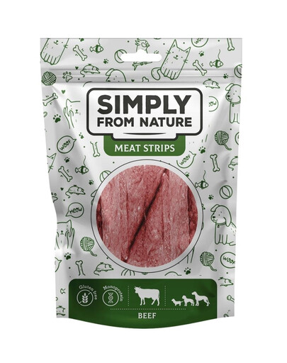 SIMPLY FROM NATURE Meat Strips Rindfleischstreifen für Hunde 80 g
